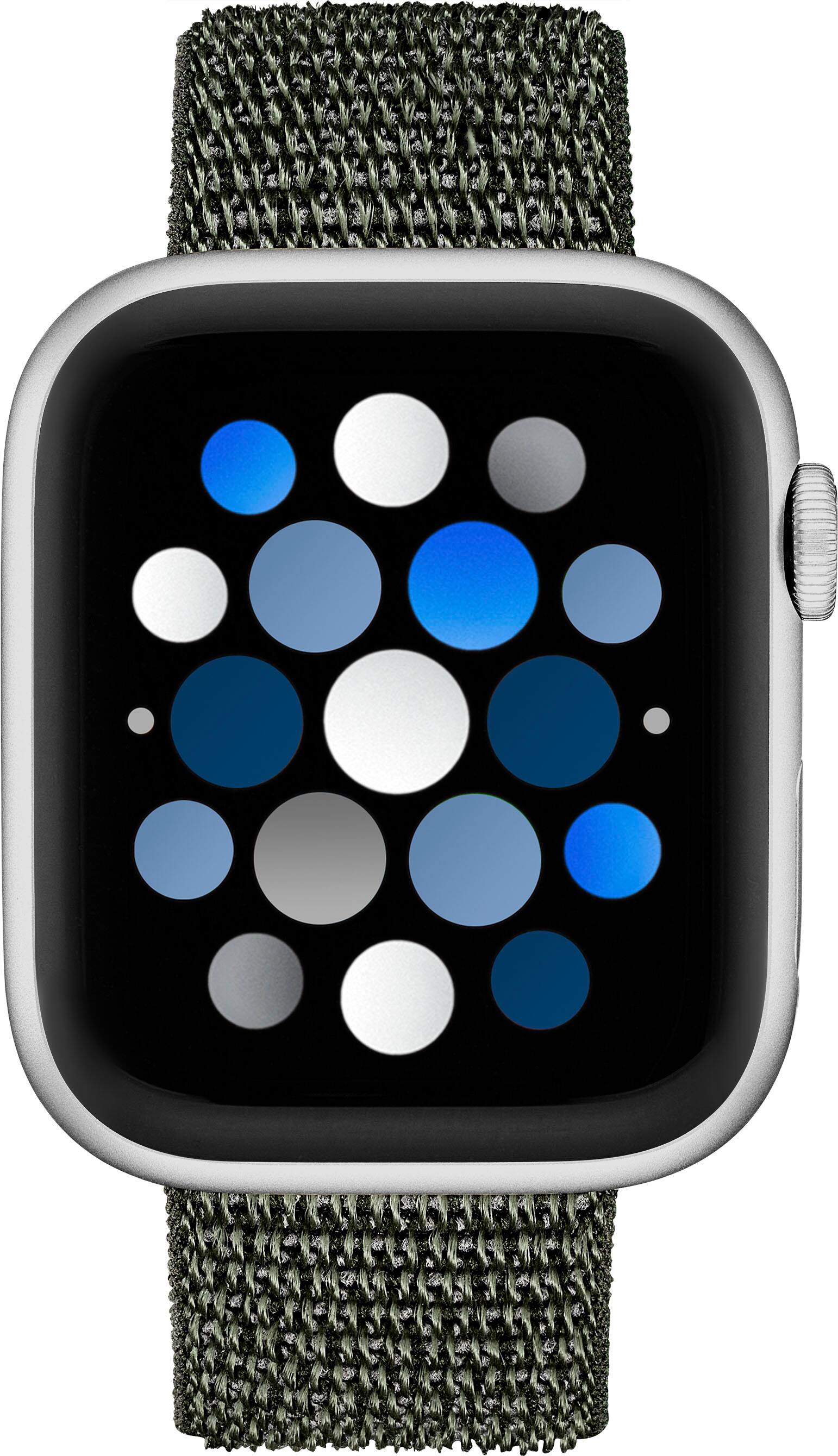 Alt View 11. Insignia™ - Active Nylon Band for Apple Watch 42mm, 44mm, 45mm, SE, Ultra 49mm and Ultra 2 49mm - Olive Green.