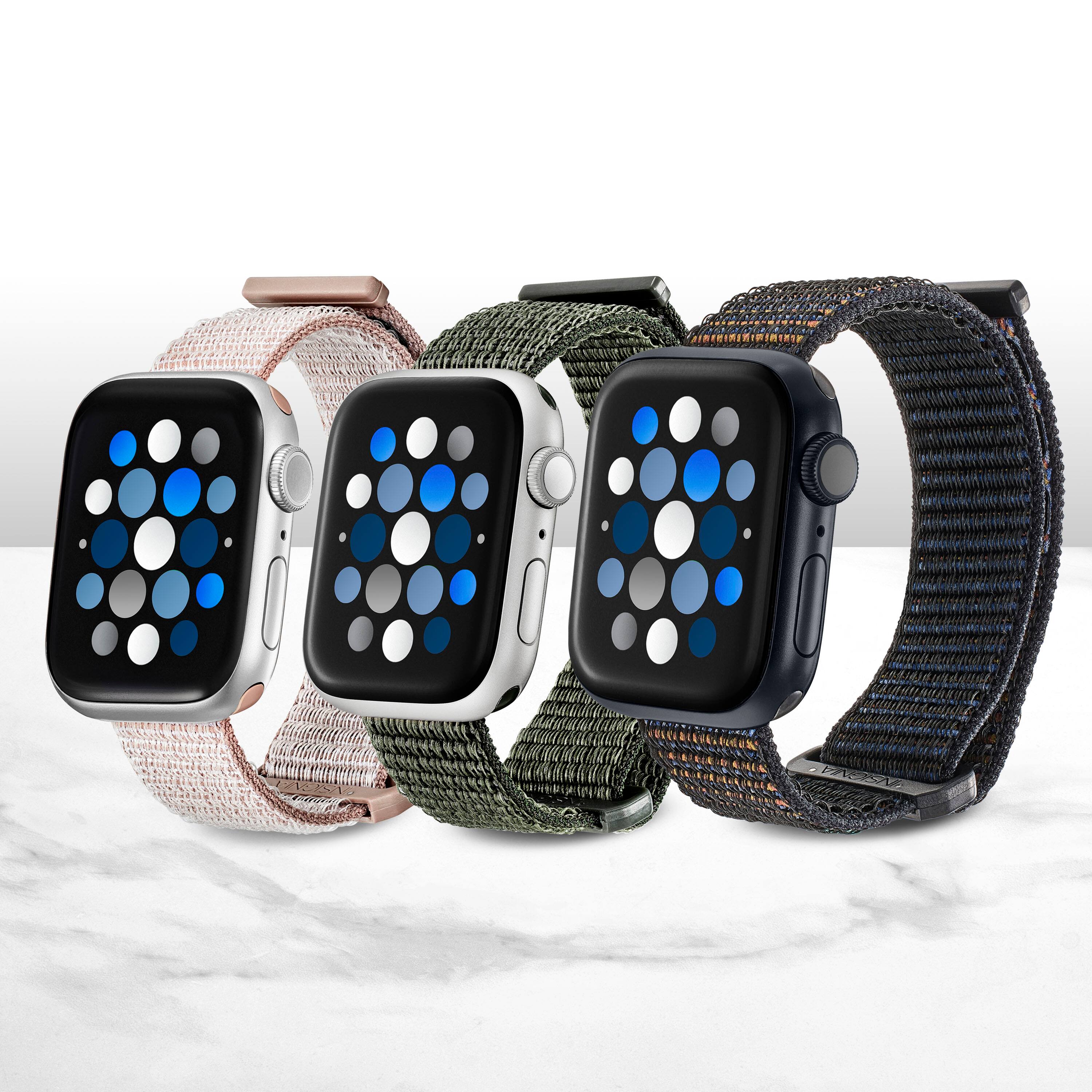 Alt View 17. Insignia™ - Active Nylon Band for Apple Watch 42mm, 44mm, 45mm, SE, Ultra 49mm and Ultra 2 49mm - Olive Green.