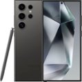 Front. Samsung - Galaxy S24 Ultra 1TB (Unlocked) - Titanium Black.