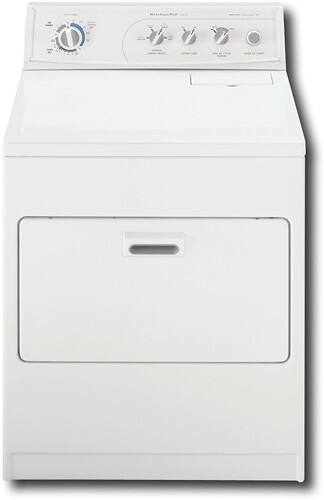 Front Standard. KitchenAid - 7.0 Cu. Ft. 10-Cycle Extra-Large Capacity Gas Dryer - Stainless-Steel.