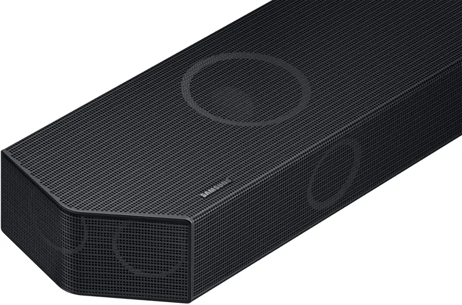 Alt View 17. Samsung - HW-Q930D/ZA 9.1.4 Channel Q-Series Soundbar with Wireless Subwoofer and Rear Speakers, Dolby Atmos and Q-Symphony - Black.