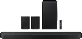 Samsung - HW-Q990D/ZA 11.1.4 Channel Q-Series Soundbar with Wireless Subwoofer and Rear Speakers, Dolby Atmos and Q-Symphony - Black