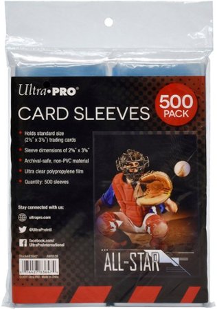 Ultra PRO 2.5" x 3.5" Soft Trading Card Penny Sleeves (500 Ct)