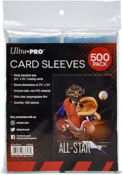 2x3 card sleeves Ultra PRO 2.5" x 3.5" 500 Pack BoomLoot as well as Superior Card Sleeves Ultra-PRO Card Sleeves - 2
