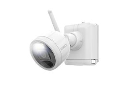 Lorex - 2K spotlight outdoor battery security camera (add-on) - white - Front_Zoom