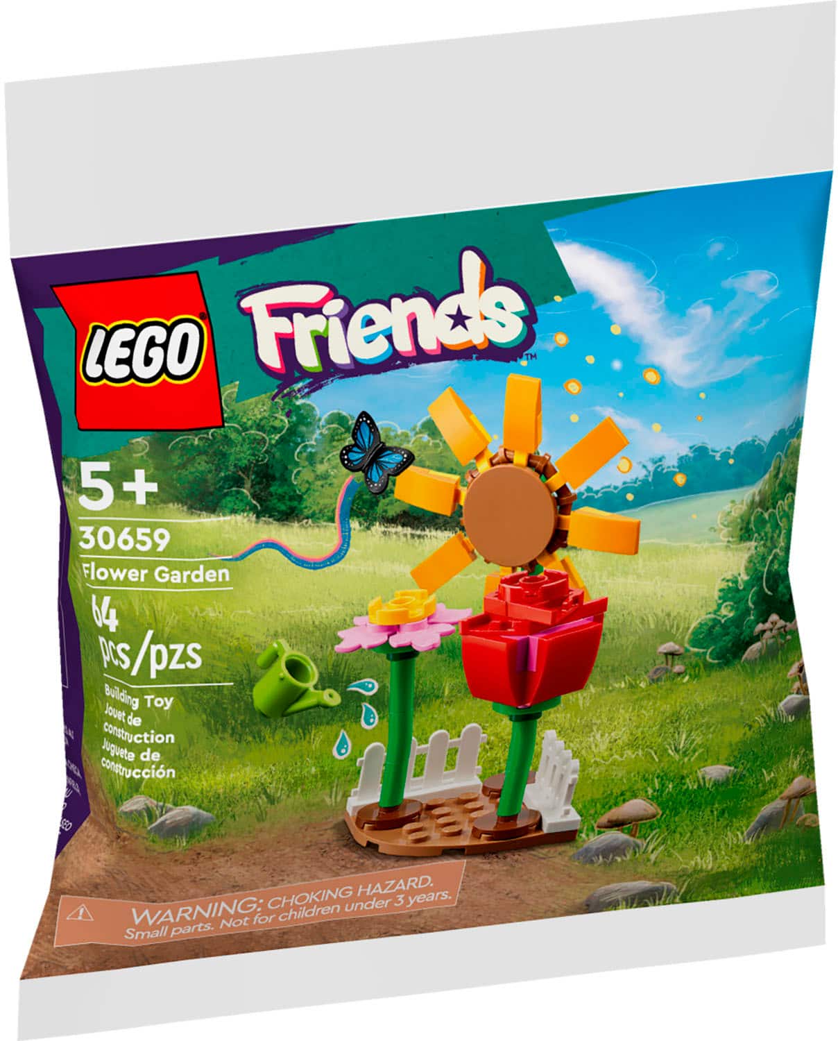 LEGO Friends 5+ + 30659 Flower Garden 64 pts/pzs Building Toy Jouet de Juguete contruction de constuccin EO! CHOKING HAZARD. under 3 years. WARNING: Not for children Small parts.