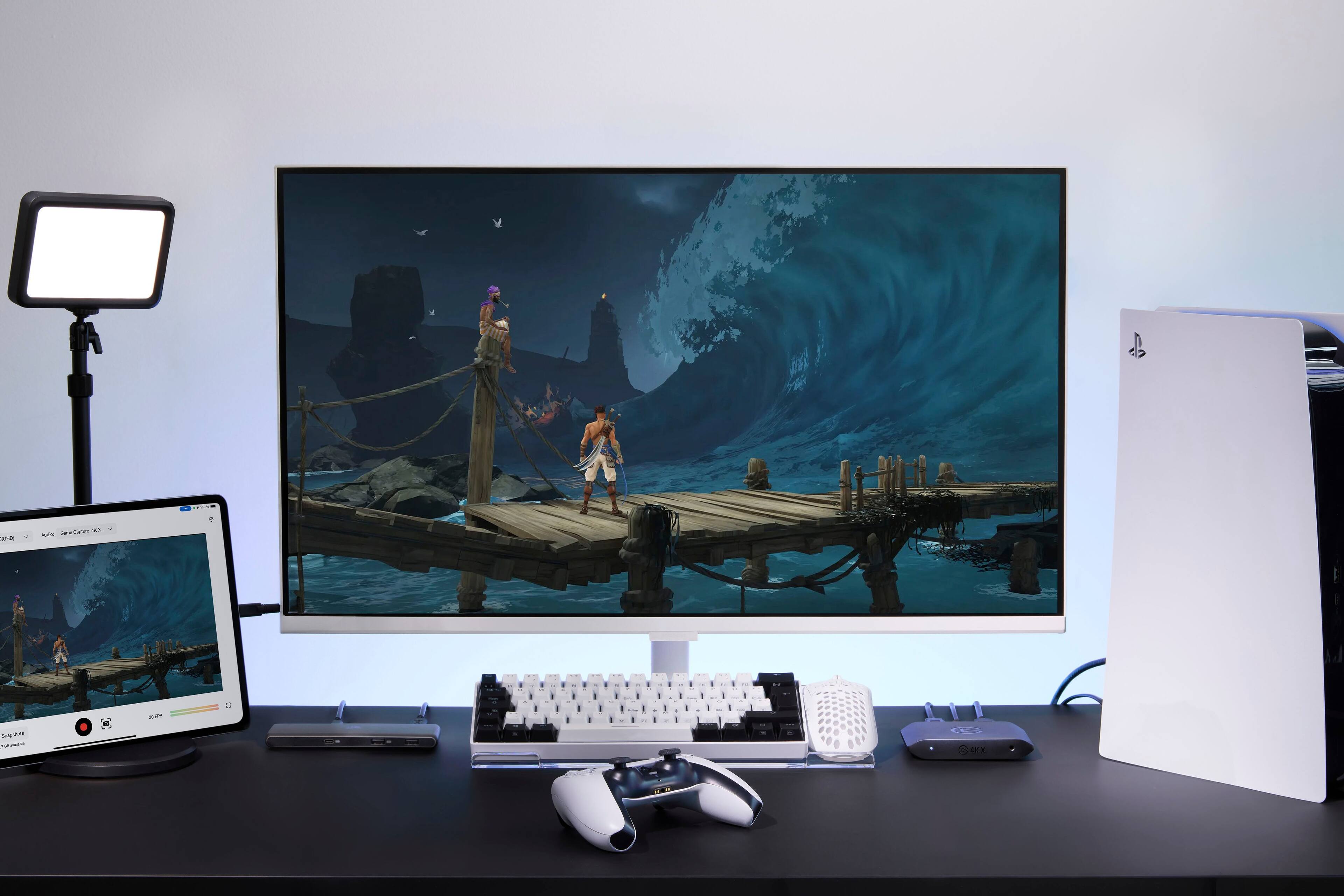 Back. Elgato - 4K X 4K144 HDR10 External Capture Card with HDMI 2.1 for PS5, PS4/Pro, Xbox Series X/S, Xbox One X/S, PC, and Mac - Black.