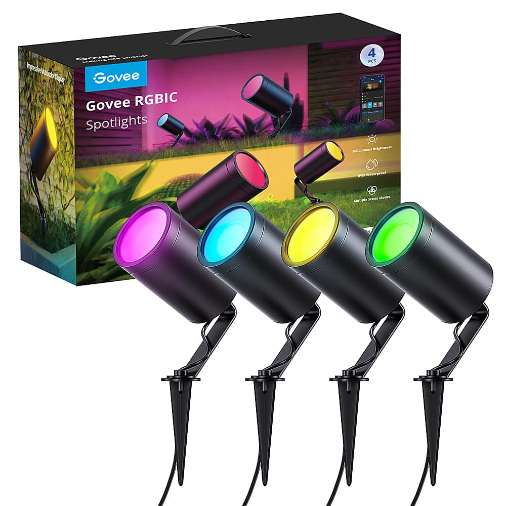 Govee – Solar Panel Spotlights 4 Packs – Multi Sansujyuku sansujyuku.com