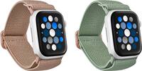 Best Buy essentials™ - Nylon Band for Apple Watch 38mm, 40mm, 41mm, SE (1-3), and 42mm (2-Pack) - Rose Gold and Eucalyptus - Angle_Zoom