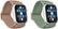 Angle Zoom. Best Buy essentials™ - Nylon Band for Apple Watch 38mm, 40mm, 41mm, and SE (2-Pack) - Rose Gold and Eucalyptus.