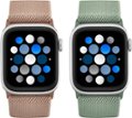 Alt View Zoom 11. Best Buy essentials™ - Nylon Band for Apple Watch 38mm, 40mm, 41mm, and SE (2-Pack) - Rose Gold and Eucalyptus.