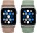 Alt View Zoom 11. Best Buy essentials™ - Nylon Band for Apple Watch 38mm, 40mm, 41mm, and SE (2-Pack) - Rose Gold and Eucalyptus.