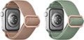 Alt View Zoom 12. Best Buy essentials™ - Nylon Band for Apple Watch 38mm, 40mm, 41mm, and SE (2-Pack) - Rose Gold and Eucalyptus.