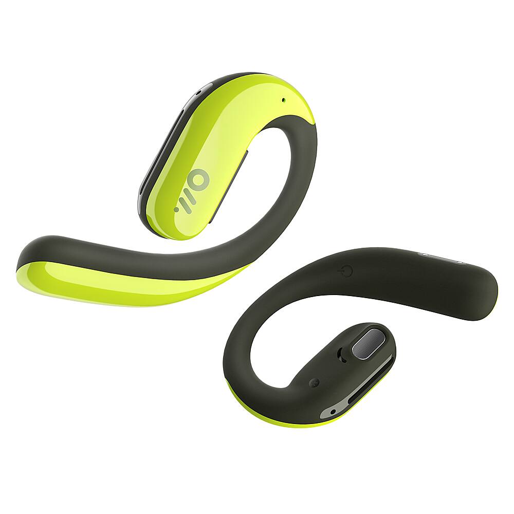 Angle. Oladance - OWS Pro Wearable Stereo True Wireless Open Ear Headphones - Vivid Green.