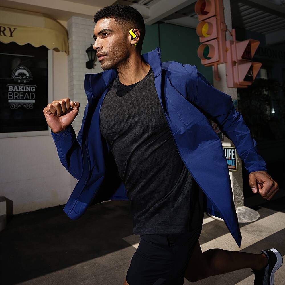 Alt View 12. Oladance - OWS Pro Wearable Stereo True Wireless Open Ear Headphones - Vivid Green.