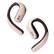 Front. Oladance - OWS Pro Wearable Stereo True Wireless Open Ear Headphones - Pearly Haze Pink.