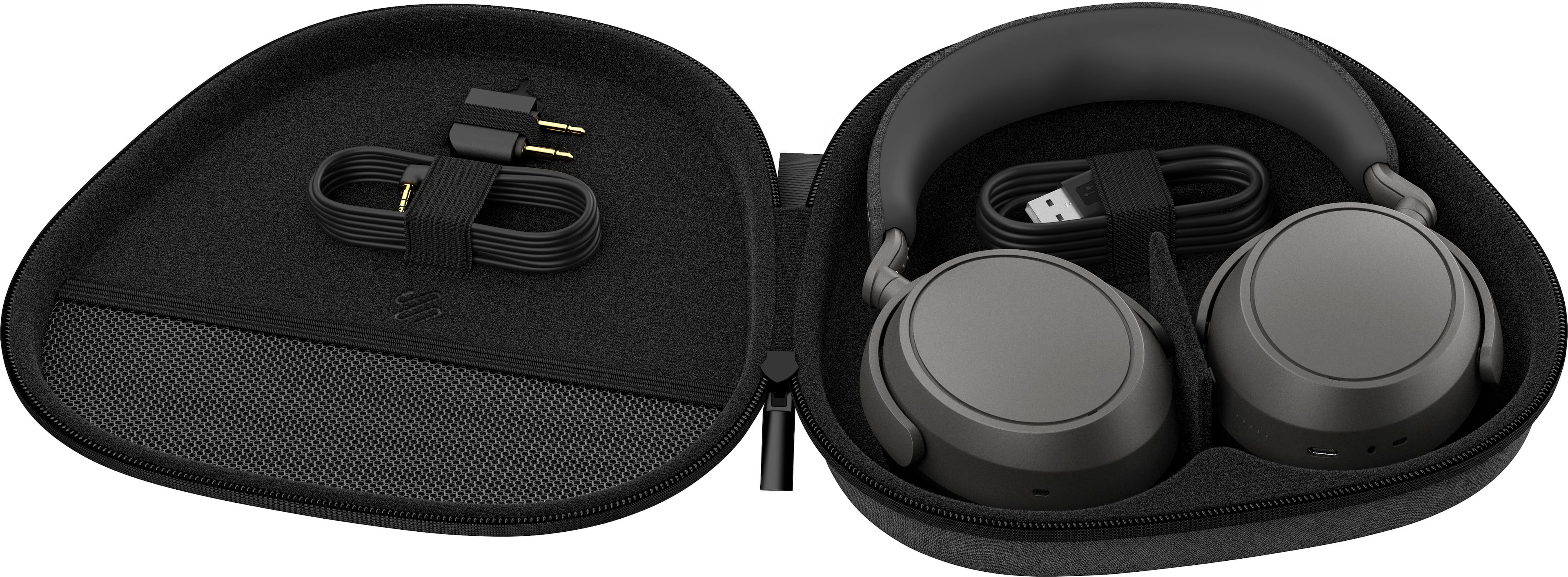 Alt View 14. Sennheiser - Momentum 4 Wireless Adaptive Noise-Canceling Over-The-Ear Headphones - Graphite.