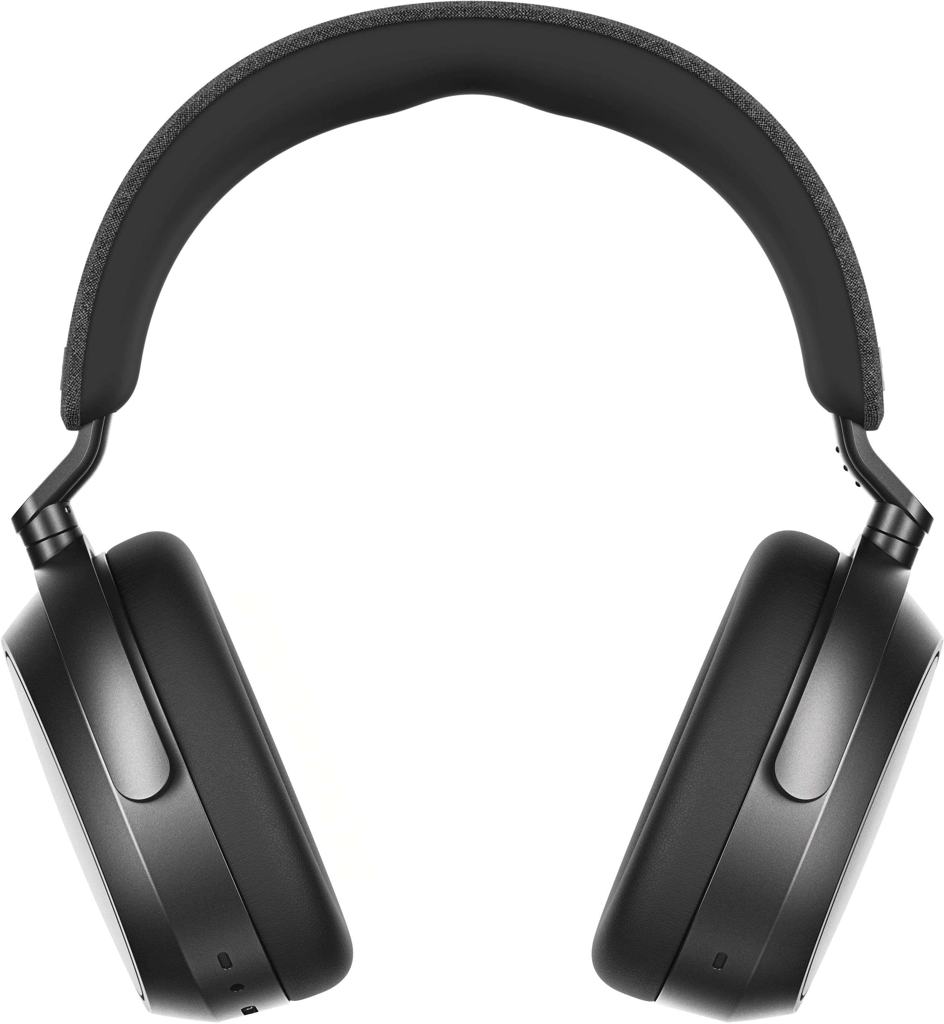 Left. Sennheiser - Momentum 4 Wireless Adaptive Noise-Canceling Over-The-Ear Headphones - Graphite.