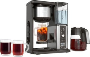 Ninja - Hot & Iced XL Coffee Maker with Rapid Cold Brew 12-cup Black Drip Coffee Maker & Single Serve Brewing - Black - Front_Zoom