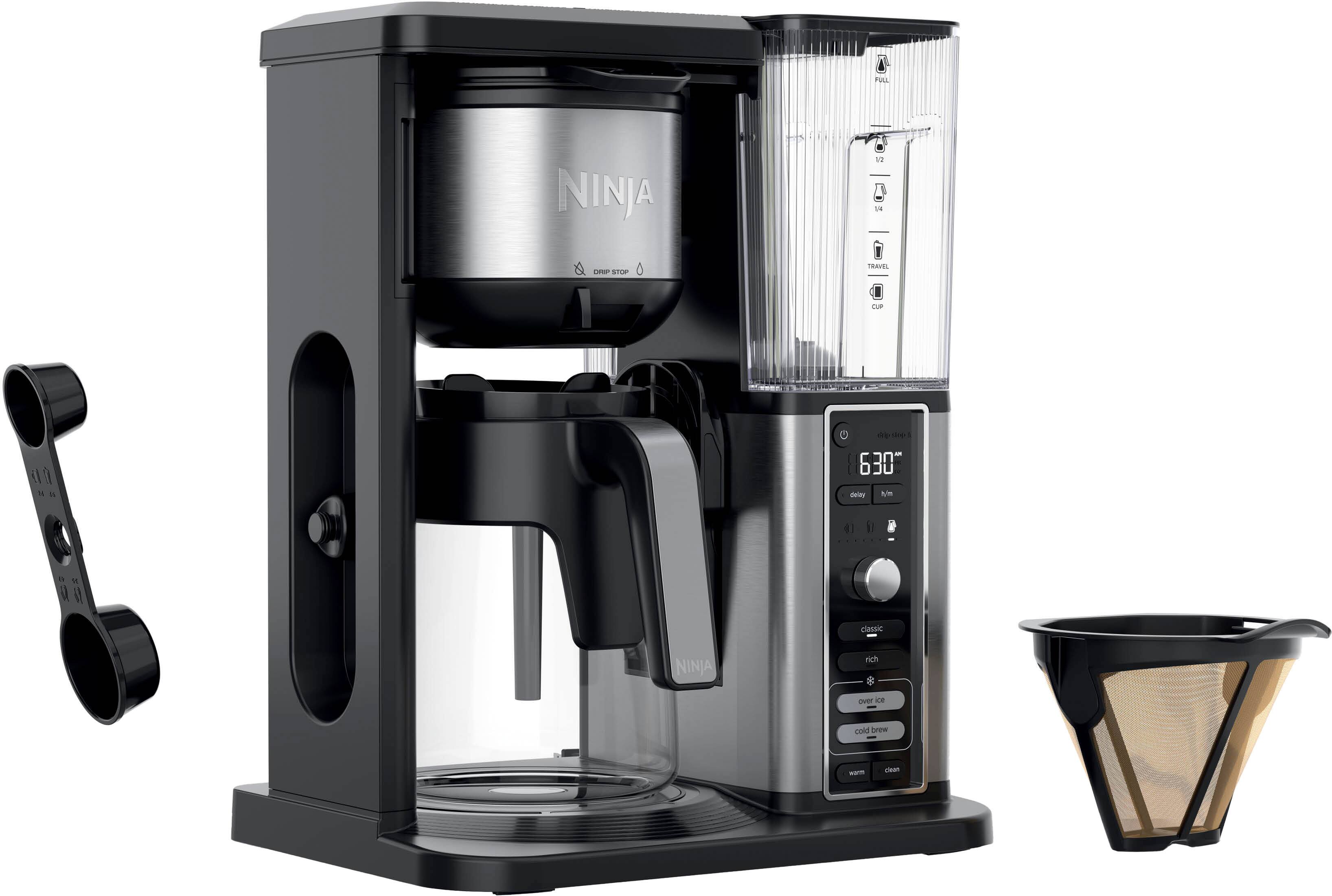 Ninja Hot & Iced Xl Coffee Maker With Rapid Cold Brew 12-cup Black Drip 