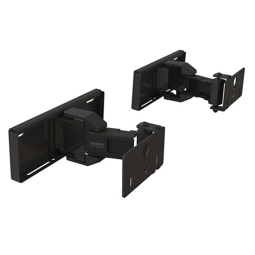 Sanus - Universal Extendable Soundbar Wall Mount - Black