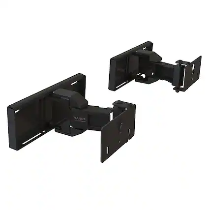 Front. Sanus - Universal Extendable Soundbar Wall Mount - Black.