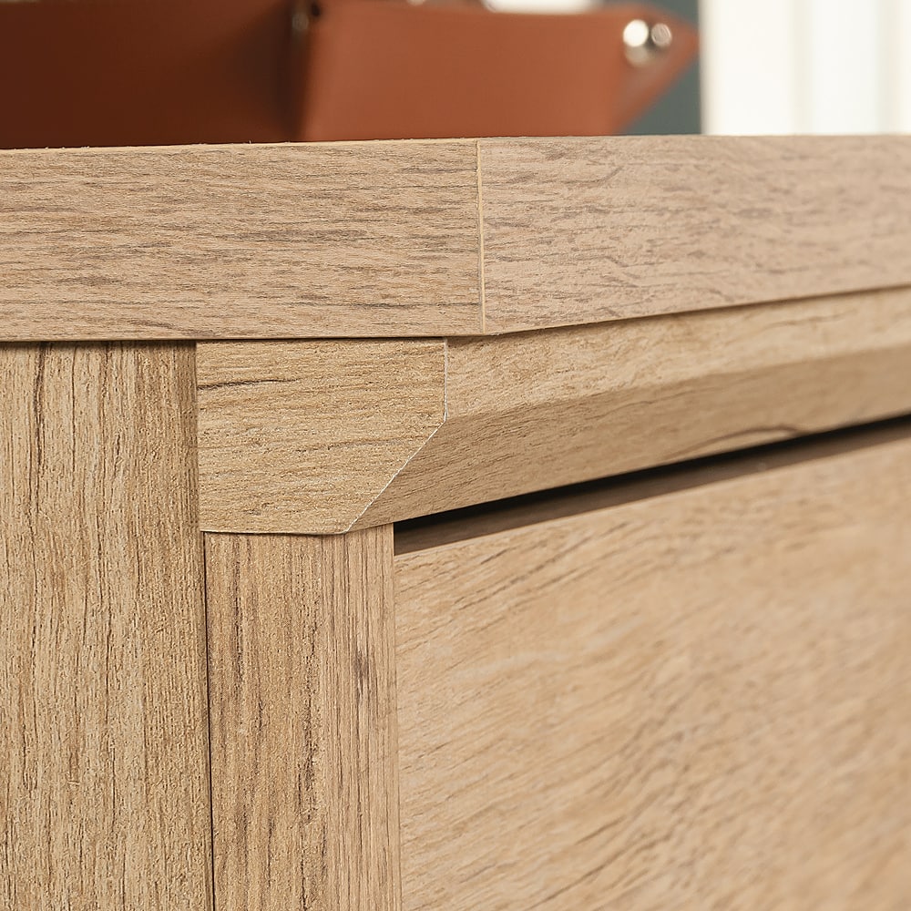 Angle View: Sauder - Aspen Post 4-Drawer Chest - Prime Oak