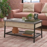 Sauder - Market Commons Lift Top Coffee Table 3a - Prime Oak - Front_Zoom