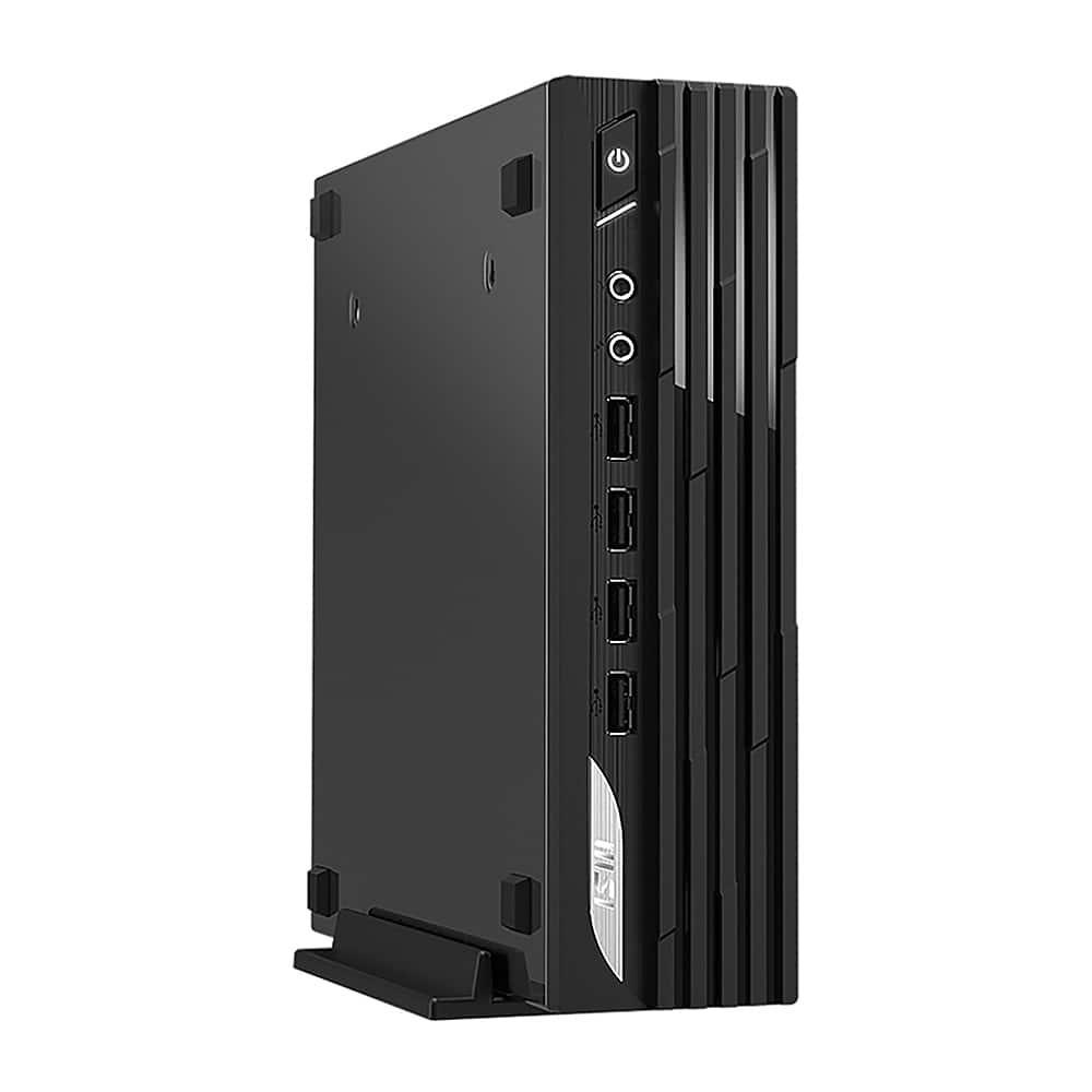 Angle View: MSI - PRO DP21 SFF Desktop - Intel Core i7-13700 - 8GB Memory - 500GB SSD - Black