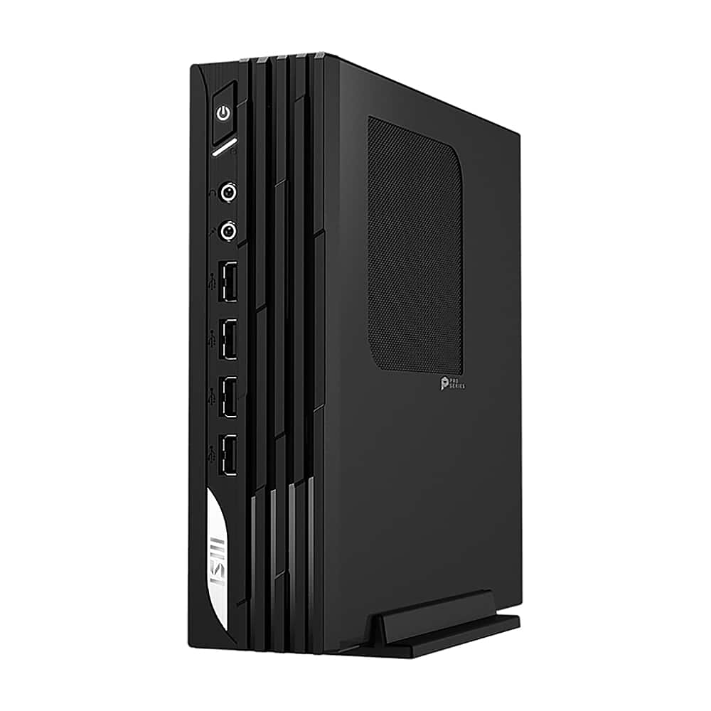 Left View: MSI - PRO DP21 SFF Desktop - Intel Core i7-13700 - 8GB Memory - 500GB SSD - Black