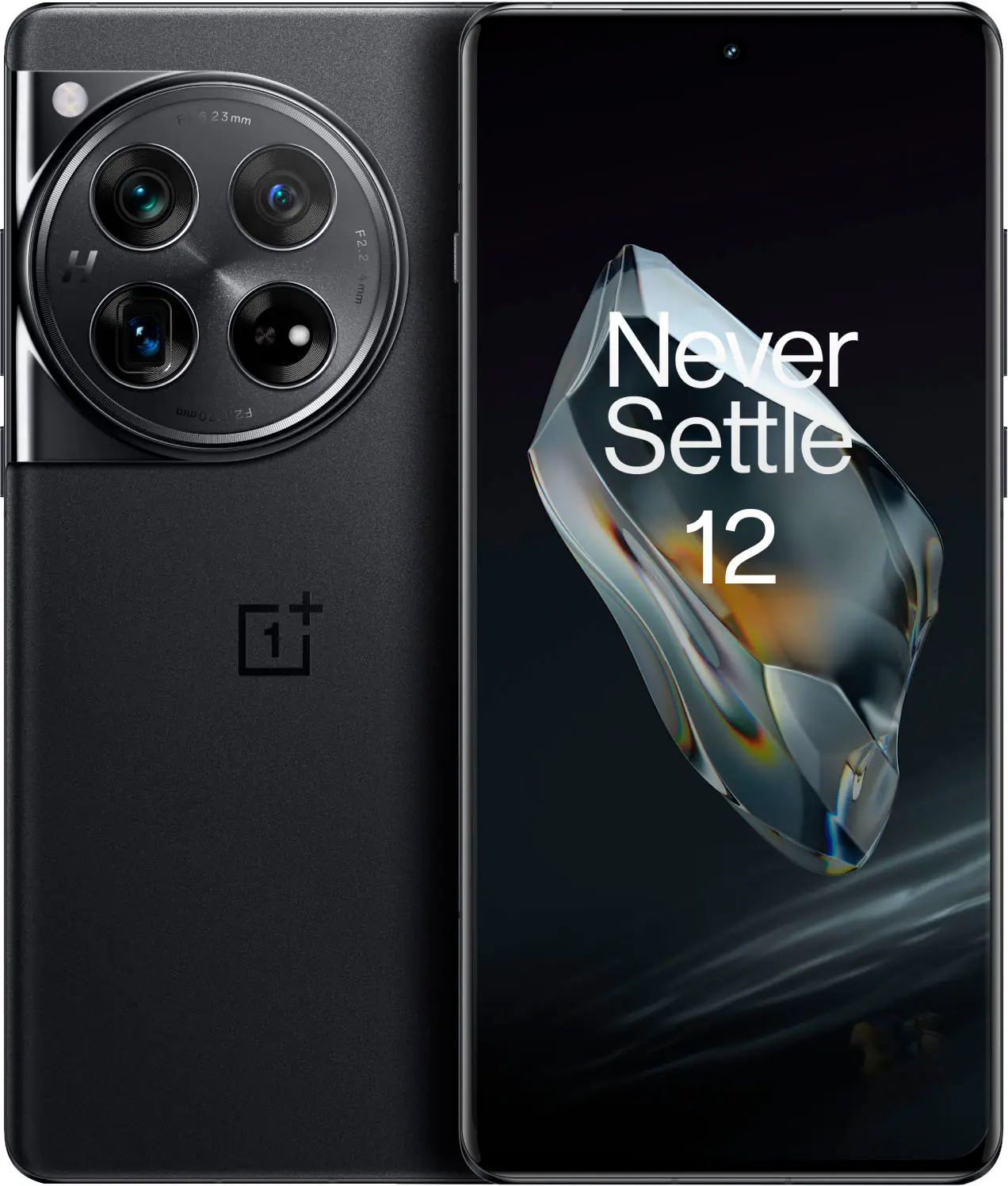 Front. OnePlus - 12 512GB (Unlocked) - Silky Black.
