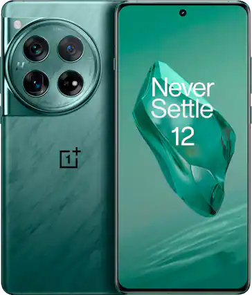 Front. OnePlus - 12 512GB (Unlocked) - Flowy Emerald.