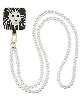 Anne Klein - Wome's Metal Crossbody Chain iPhone Chain Compatible with all iPhones Cellphones - Pearl