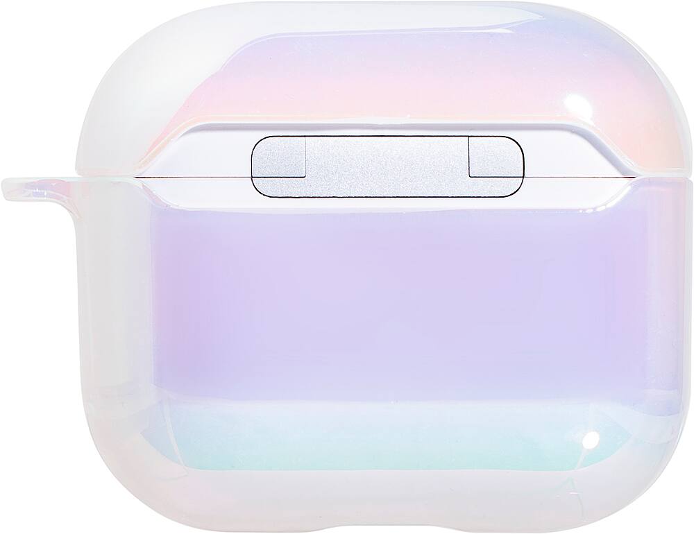 Left. LAUT - Holo Case for Apple AirPods 3 - Pearl.