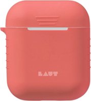 LAUT - Pod Case for Apple AirPods (1st & 2nd Generation) - Coral - Front_Zoom
