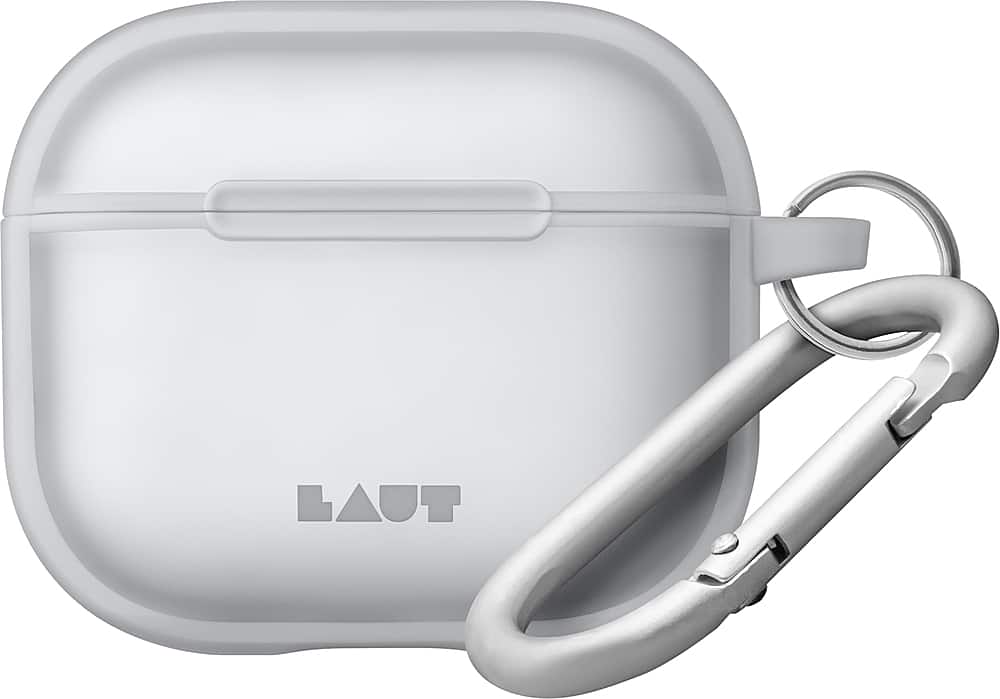 Front. LAUT - Huex Case for Apple AirPods 3 - Frost.
