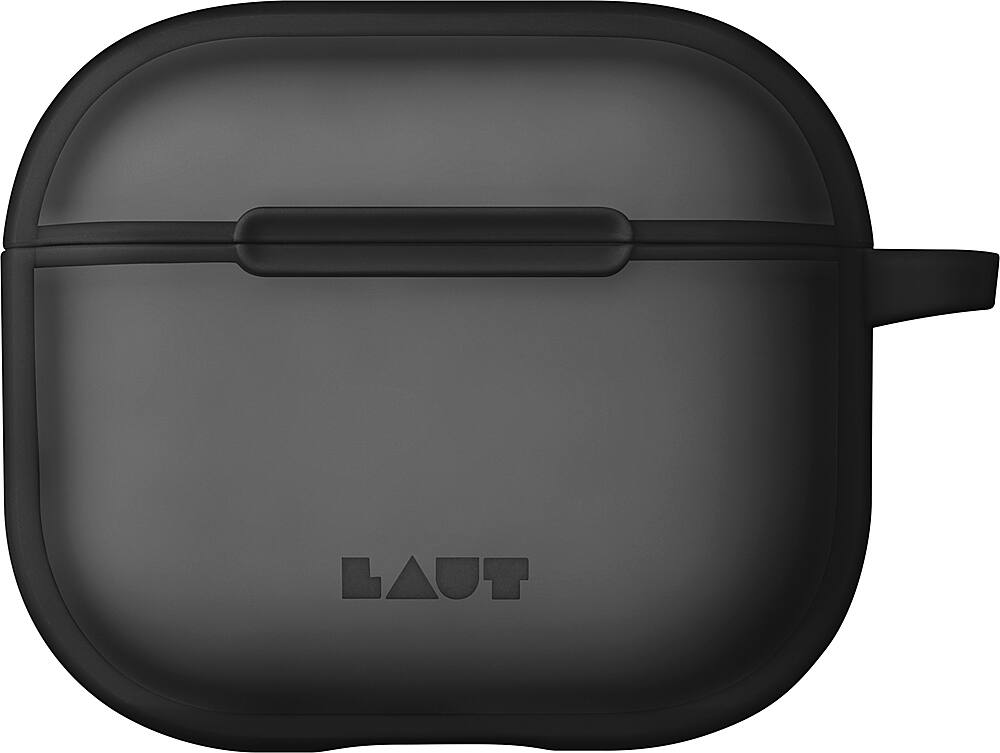 Angle. LAUT - Huex Case for Apple AirPods 3 - Smoke.
