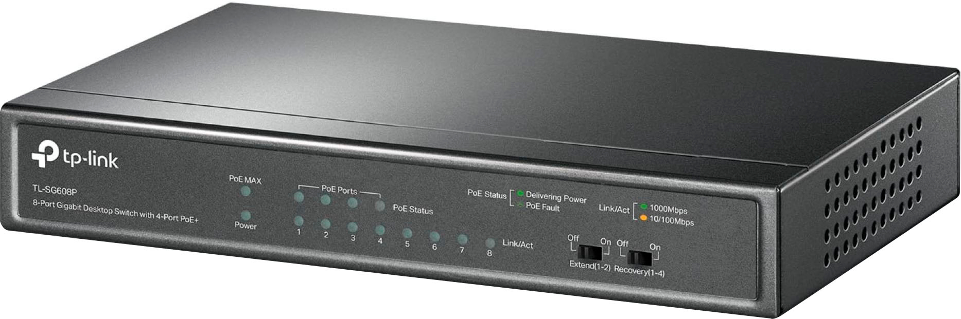 TP-LINK 8-Port Gigabit Desktop PoE Switch with 4-Port PoE+