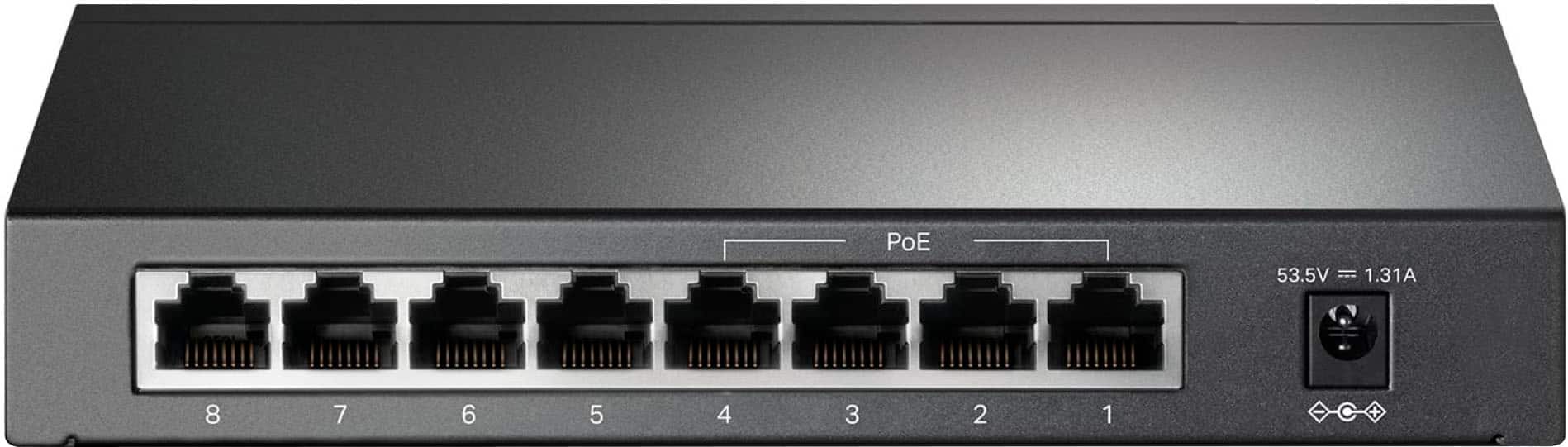 PoE 53.5V 1.31A 8 7 6 5 4 3 2 1