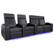Angle. Valencia Theater Seating - Valencia Zurich Row of 4 Loveseat Right Premium Top Grain Nappa Leather 11000 Home Theater Seating - Black.