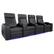 Angle. Valencia Theater Seating - Valencia Zurich Row of 4 Premium Top Grain Nappa Leather 11000 Home Theater Seating - Black.