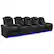 Angle. Valencia Theater Seating - Valencia Tuscany Luxury Edition Row of 5 Semi-Aniline Italian 20000 Nappa Leather Home Theater Seating - Onyx.