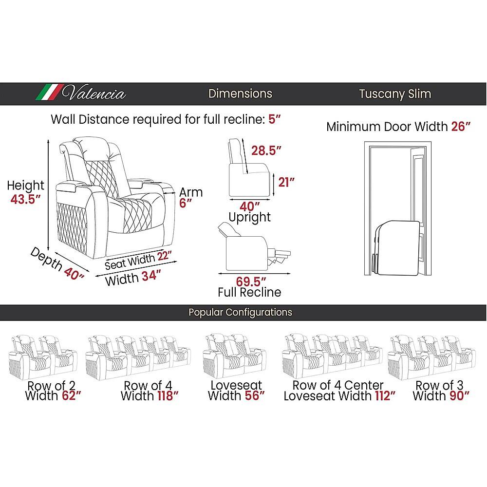 Valencia Theater Seating Valencia Tuscany Slim Home Theater Seating
