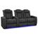Angle. Valencia Theater Seating - Valencia Tuscany Luxury Row of 3 Loveseat Right Semi-Aniline Italian 20000 Leather Home Theater Seating - Graphite.