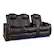 Angle. Valencia Theater Seating - Valencia Tuscany Row of 3 Loveseat Left Premium Top Grain 11000 Nappa Leather Home Theater Seating - Dark Chocolate.