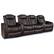 Angle. Valencia Theater Seating - Valencia Tuscany XL Row of 4 Loveseat Center premium top grain Nappa leather 11000 Home Theater Seating - Dark Chocolate.