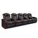 Angle. Valencia Theater Seating - Valencia Tuscany Row of 5 Premium Top Grain 11000 Nappa Leather Home Theater Seating - Dark Chocolate.