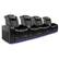 Angle. Valencia Theater Seating - Valencia Tuscany Row of 4 Loveseat Center Premium Top Grain 11000 Nappa Leather Home Theater Seating - Midnight Black.