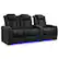 Angle. Valencia Theater Seating - Valencia Tuscany Luxury Row of 3 Loveseat Left Semi-Aniline Italian 20000 Leather Home Theater Seating - Onyx.