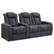 Angle. Valencia Theater Seating - Valencia Tuscany Row of 3 Loveseat Right Premium Top Grain 11000 Nappa Leather Home Theater Seating - Charcoal Grey.